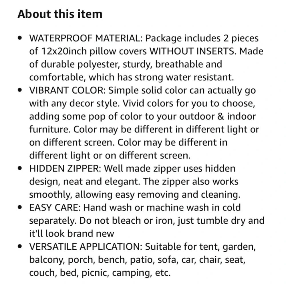 Luxury Home | Indoor/Outdoor Chic Blue Waterproof Lumbar Throw Pillow Covers